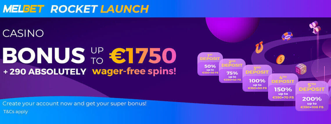 MELbet Casino: 🚀 Rocket Launch Bonus - 290 Free Spins! : New Bitcoin Casinos – btc & Crypto Casino Bonuses