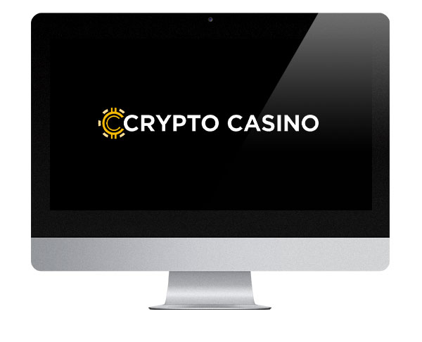 Crypto Casino log on screen