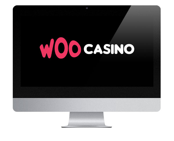 Woo Casino Logo on desktop screen