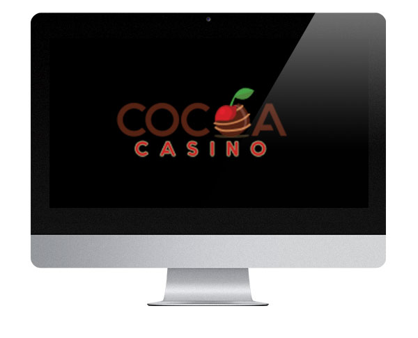 Cocoa Casino logo on desktop screen