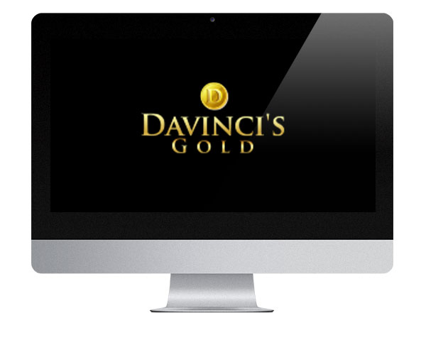 DaVinci's Gold Casino logo on desktop screen