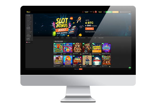 Winz.io Casino desktop lobby