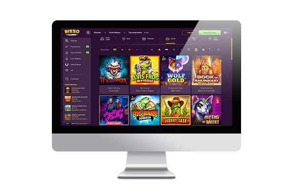 Bizzo Casino Desktop Screenshot